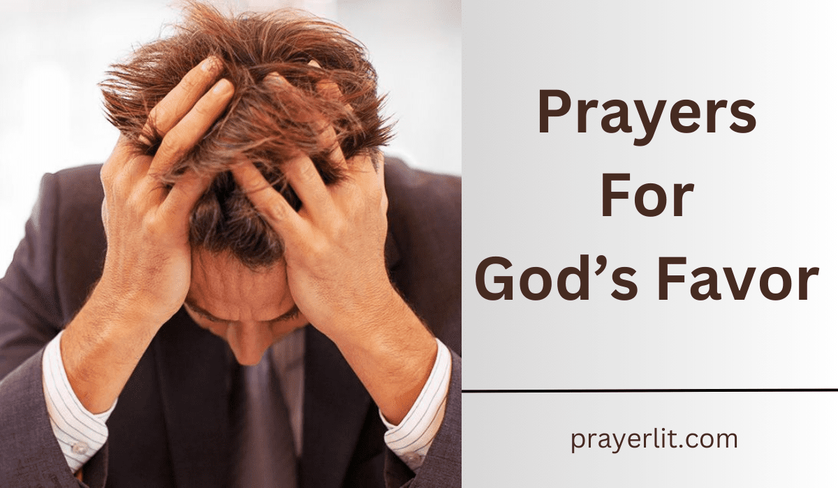  Prayers For God's Favor