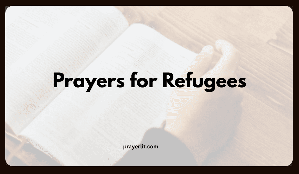 Prayers for Refugees