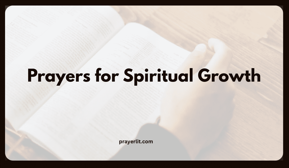 Prayers for Spiritual Growth
