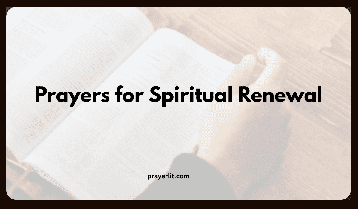 Prayers for Spiritual Renewal