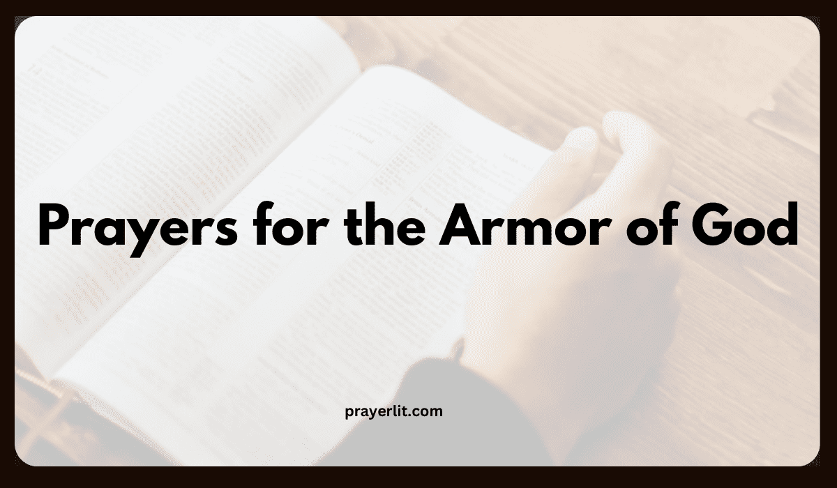 Prayers for the Armor of God