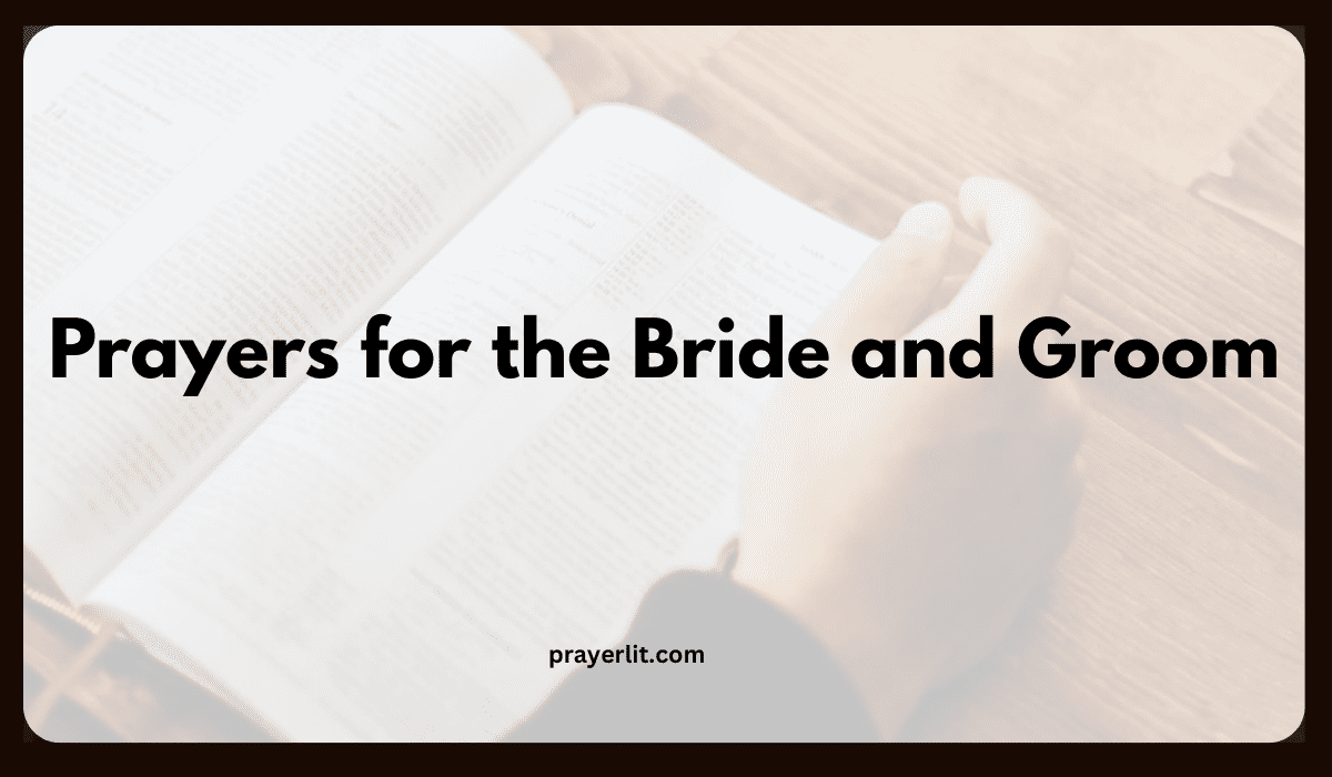 Prayers for the Bride and Groom