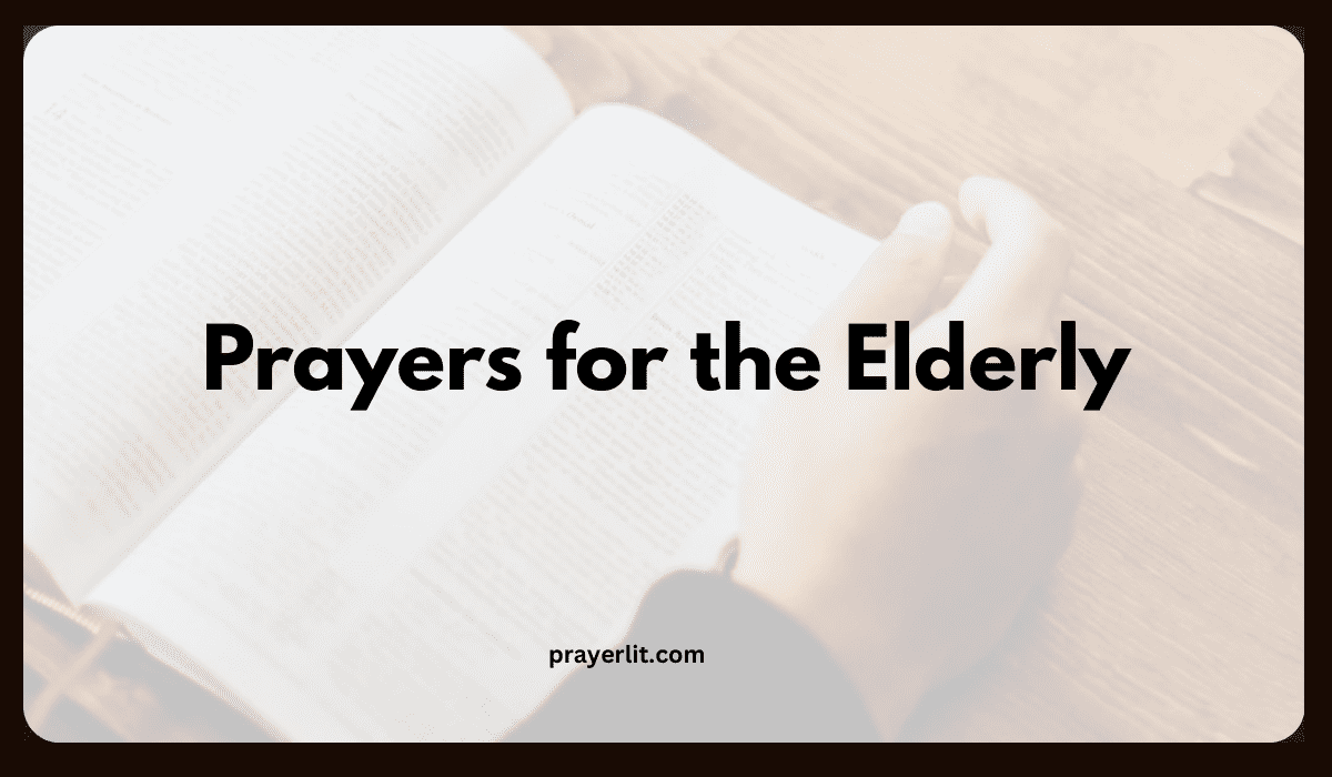 Prayers for the Elderly
