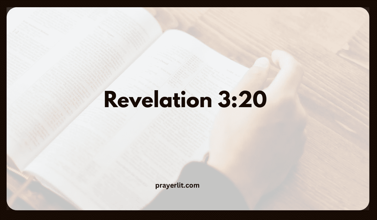 Revelation 3:20 Meaning