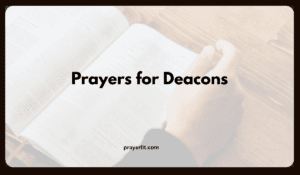 Prayers for Deacons