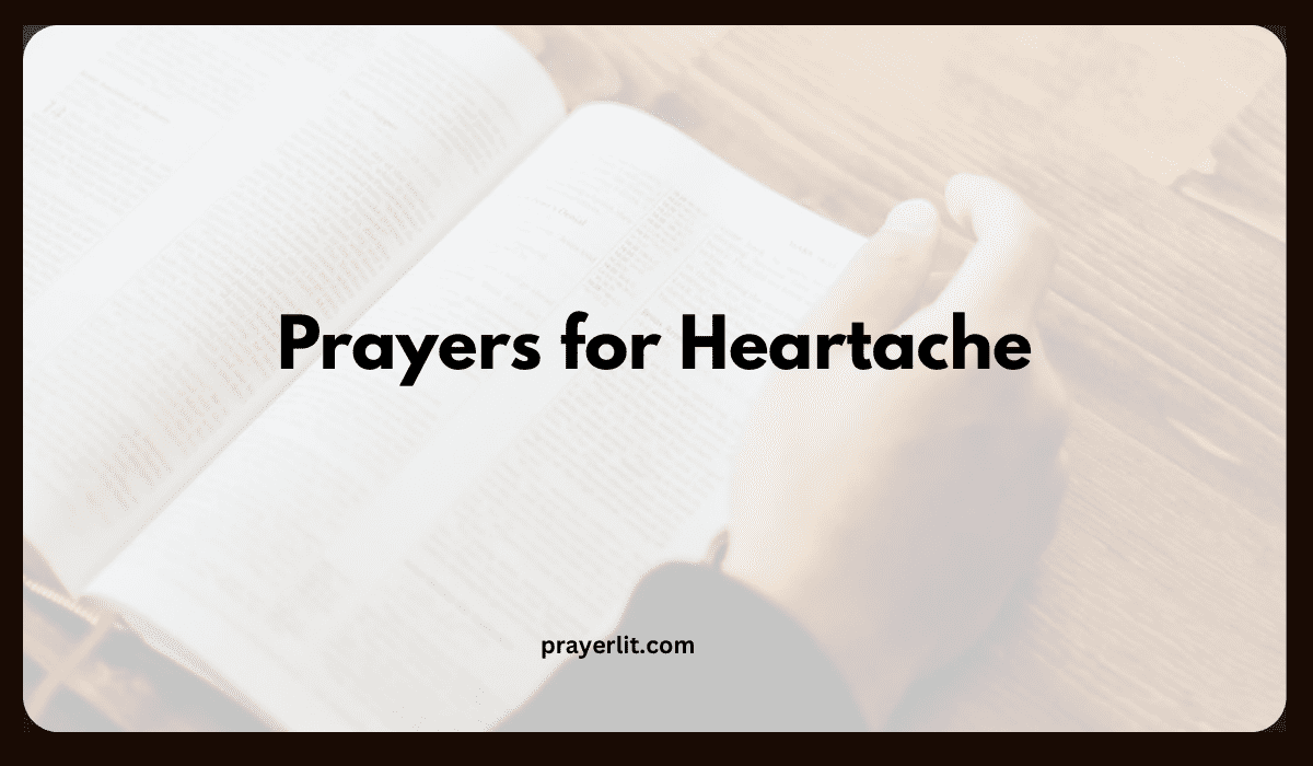 Prayers for Heartache