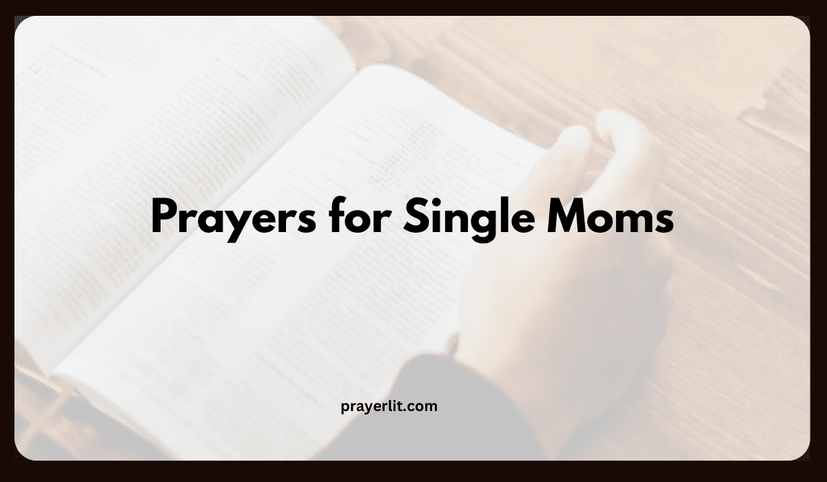 Prayers for Single Moms