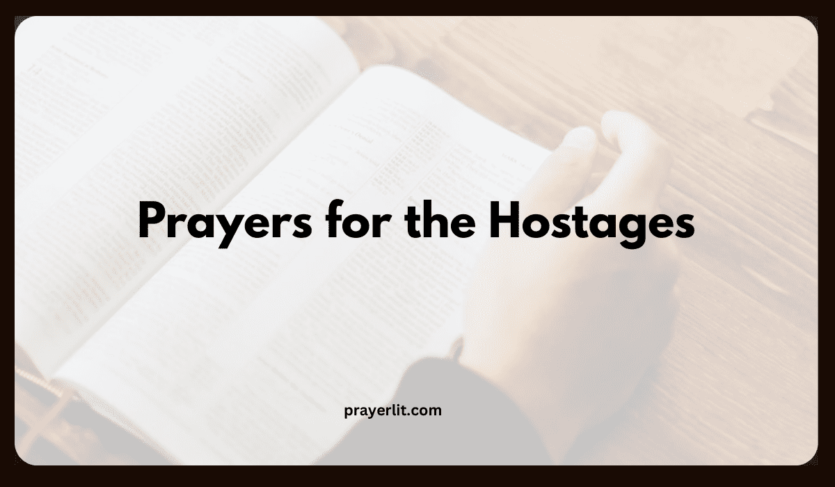 Prayers for the Hostages