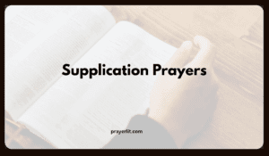 Supplication Prayers to God