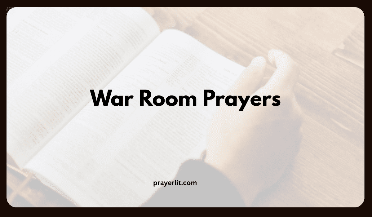 War Room Prayers For Your Marriage