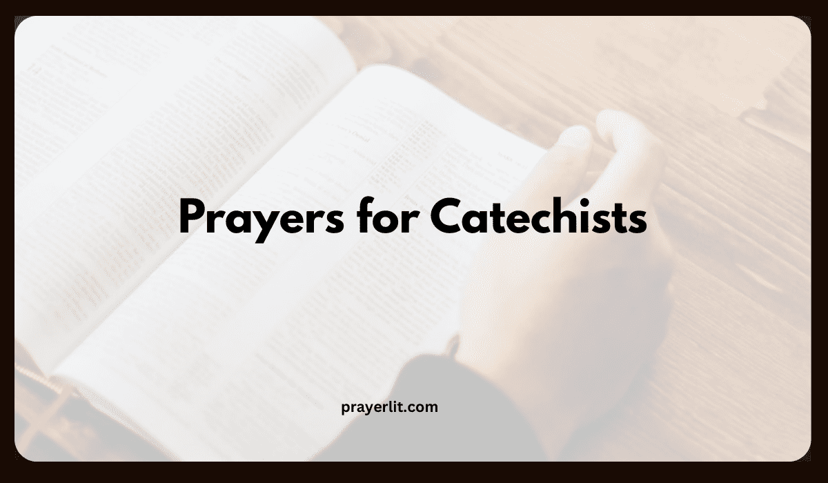 Prayers for Catechists