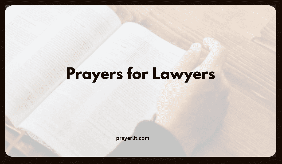 Prayers for Lawyers