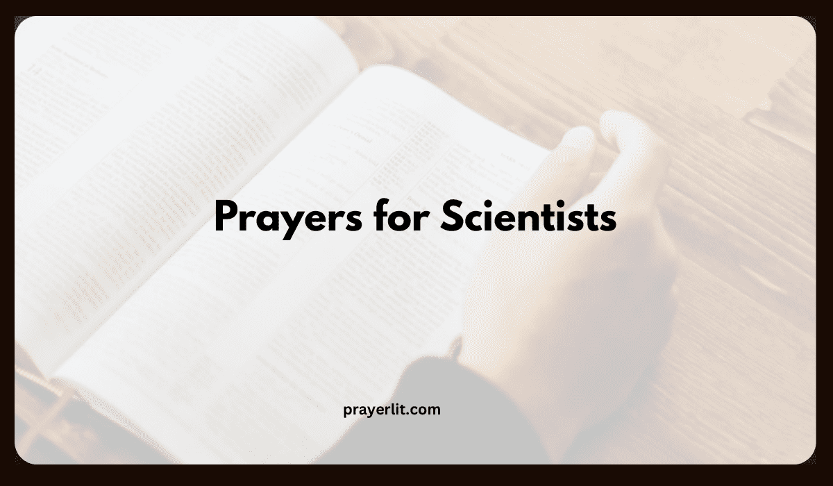 Prayers for Scientists