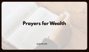 Prayers for Wealth