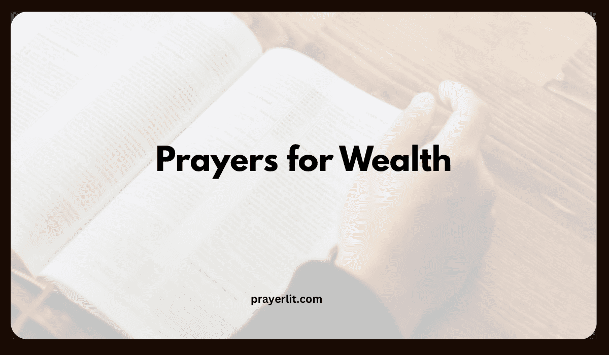 Prayers for Wealth