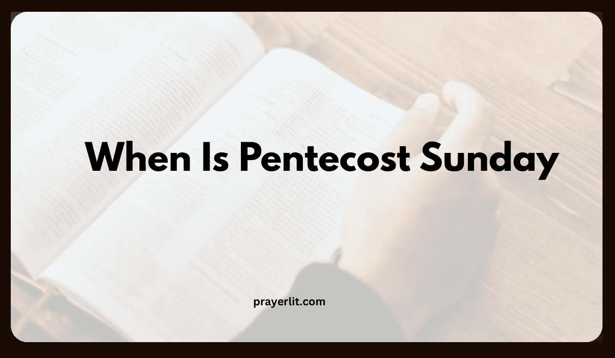When Is Pentecost Sunday