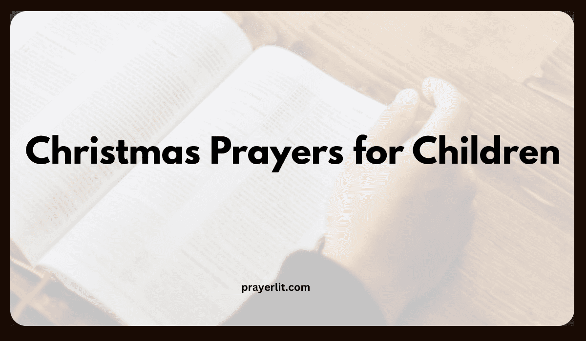 Christmas Prayers for Children