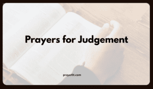 Prayers for Judgement